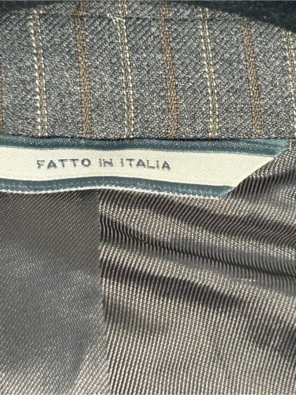 Barneys New York Gray Pinstripe Suit Jacket - Picture 4 of 10